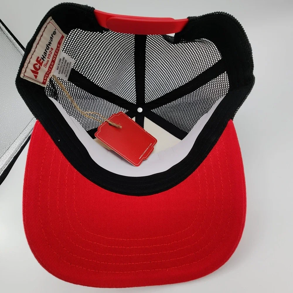 Ace Hardware American Needle Sinclair Hat Natural Red Retro‎ Snapback Cap NEW